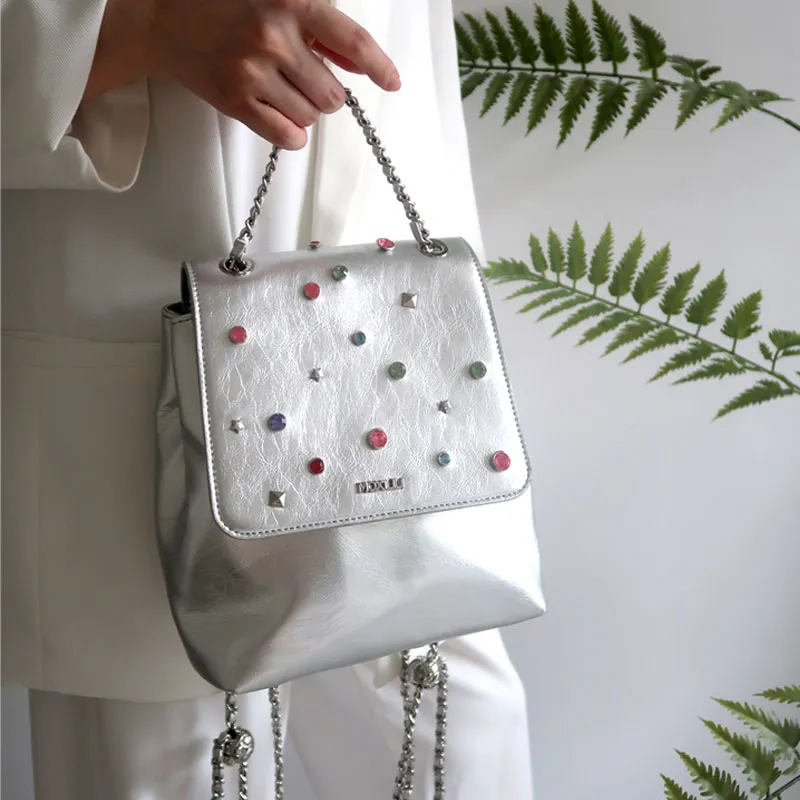 Mosiliri Backpacks Silver-3