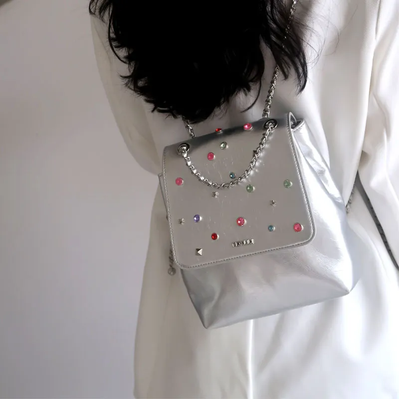 Mosiliri Backpacks Silver-2