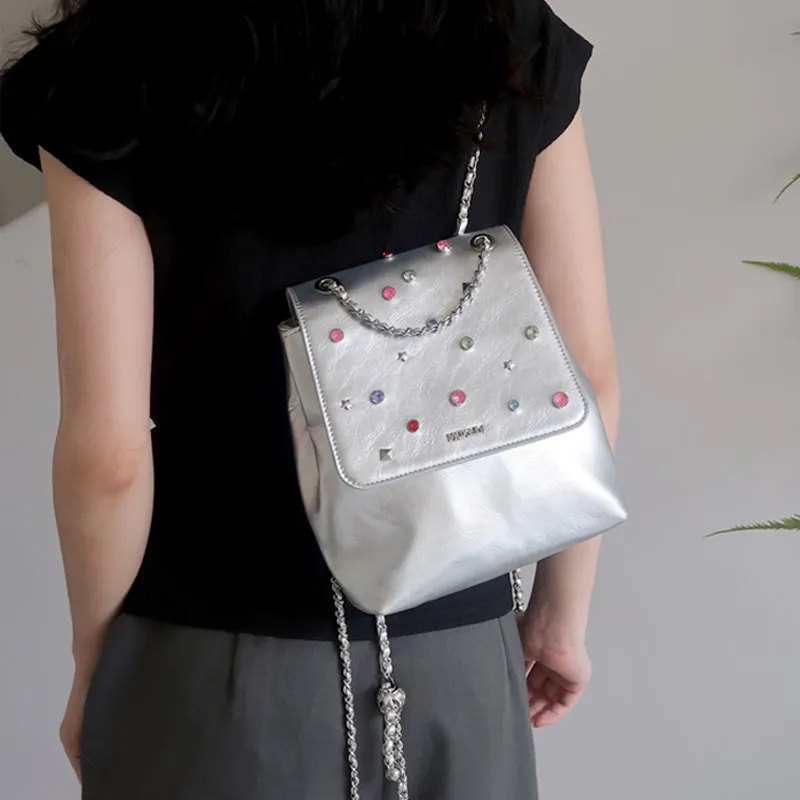 Mosiliri Backpacks Silver-1