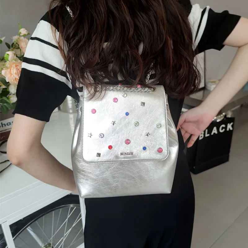 Mosiliri Backpacks Silver-6