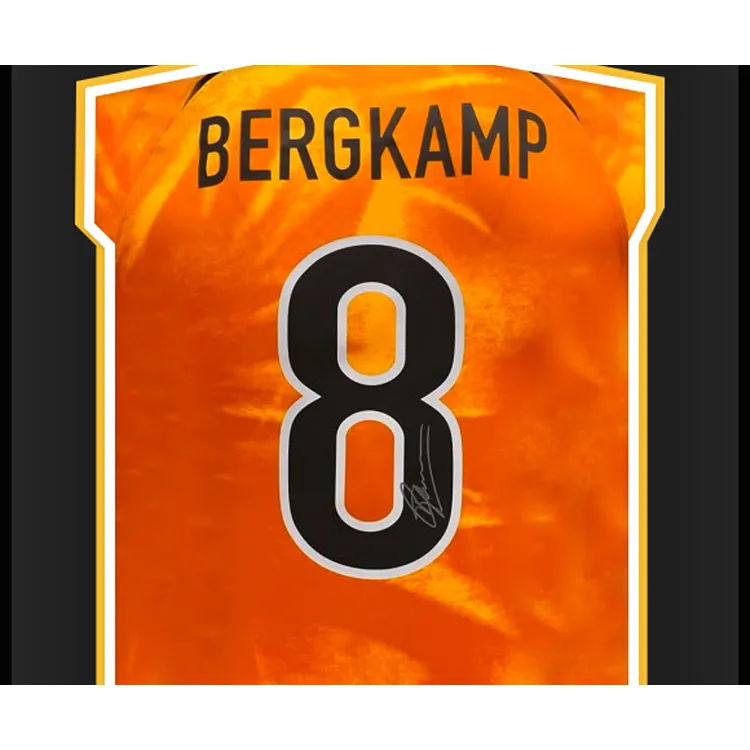Three For Dutch National Team Signature Jersey Exquisite Mounting, Outer Frame Approx. 65x85cm-1