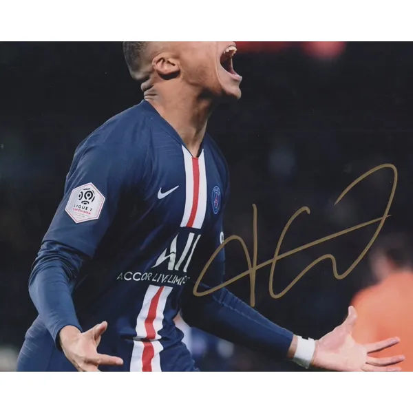 Three For Paris Saint-Germain Mbappé Mbappe Autographed Framed Photo Includes SA Certificate PSG-5