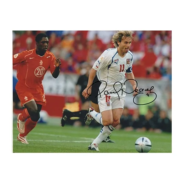 Three For Nedved Czech National Team Autographed Photo Framed Includes SA Certificate-3