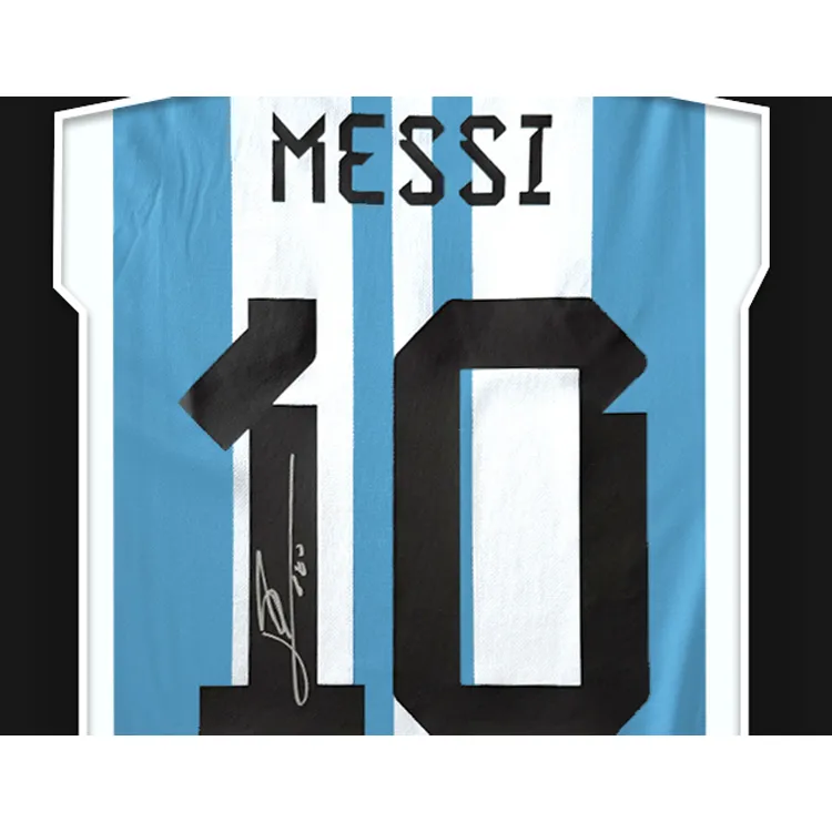 Three For Argentina National Team Jersey Exquisite Mounting, Outer Frame Approx. 65x85cm-1