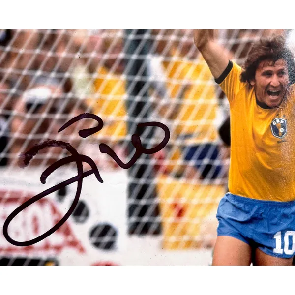 Three For Jikuo Signed In Person Photo 1982 Classic Goal EM Certificate Framed-3