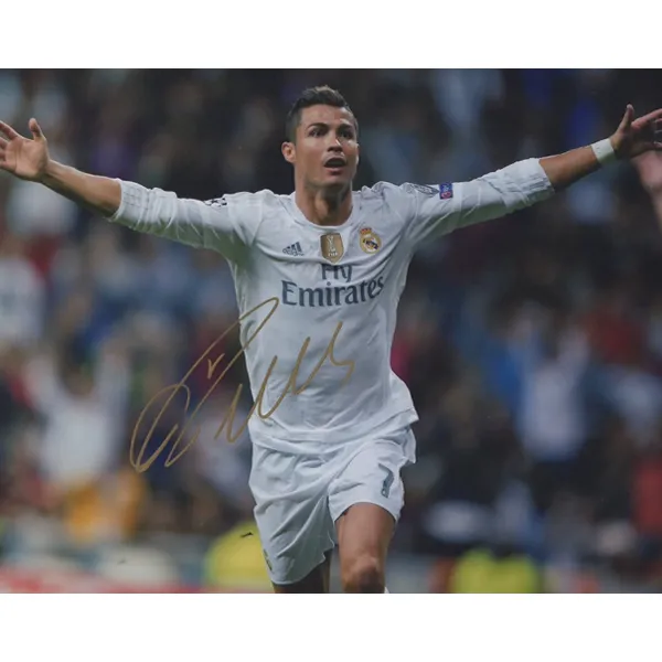 Three For Real Madrid Team Karim Benzema Benzema C Ronaldo BBC Signed Photo Combo Set With SA Certificate-1