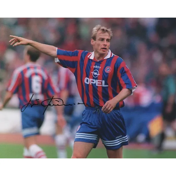 Three For Barcelona Barça Klinsmann Signed Photo With SA Certificate-2