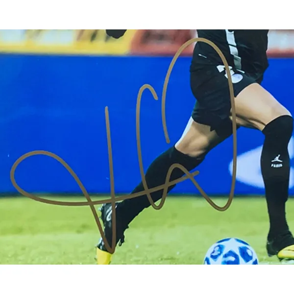 Three For Paris Saint-Germain Mbappé Signed Photo And Jersey Fabric Combination Framed With Certificate-4