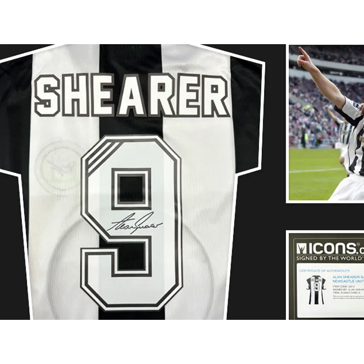 Three For Newcastle United Jersey Outer Frame Approx. 72x98cm Unisex-1
