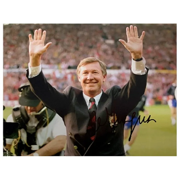 Three For Early Manchester United Fransesque Collector's Level Photo Includes SA Certificate Framed-1