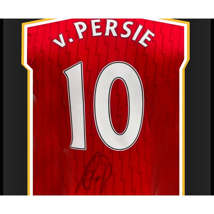 Three For 2023 24 Arsenal Team Jersey EM Certificate With Premium Mounting, Outer Frame Approx. 65x85cm Unisex-1