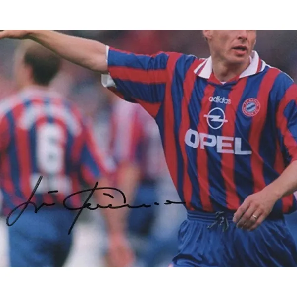 Three For Barcelona Barça Klinsmann Signed Photo With SA Certificate-3