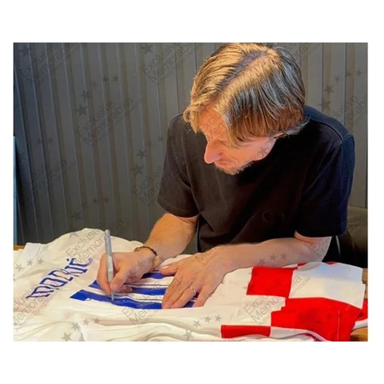 Three For Croatia National Team Jersey Exquisite Mounting, Outer Frame Approx. 65x85cm-2