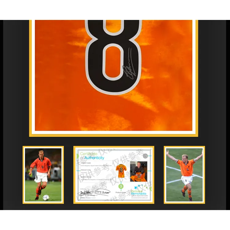 Three For Dutch National Team Signature Jersey Exquisite Mounting, Outer Frame Approx. 65x85cm-2