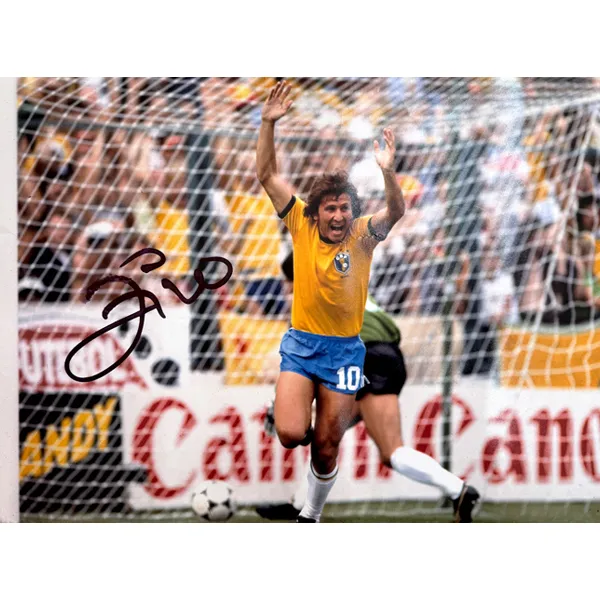 Three For Jikuo Signed In Person Photo 1982 Classic Goal EM Certificate Framed-1