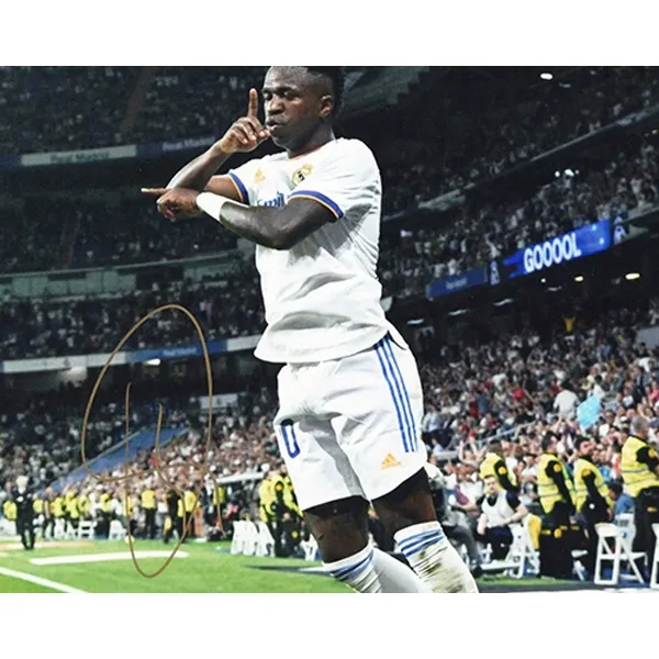 Three For Vinicius Or Vinicius Junior Real Madrid Player Signed Photo With SA Certificate Collection-3