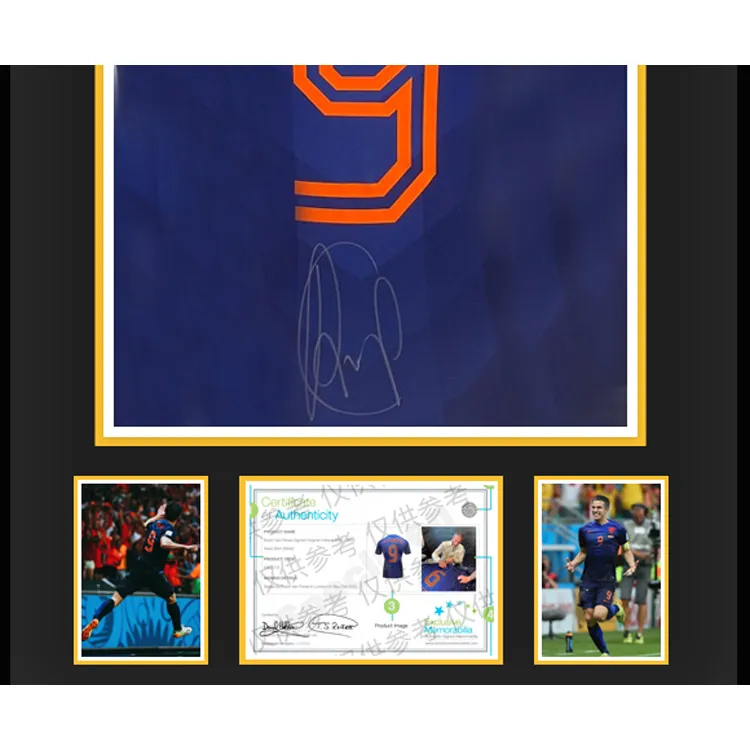 Three For Dutch National Team Soccer Memorabilia & Collectible Exquisite Mounting, Outer Frame Approx. 65x85cm-2