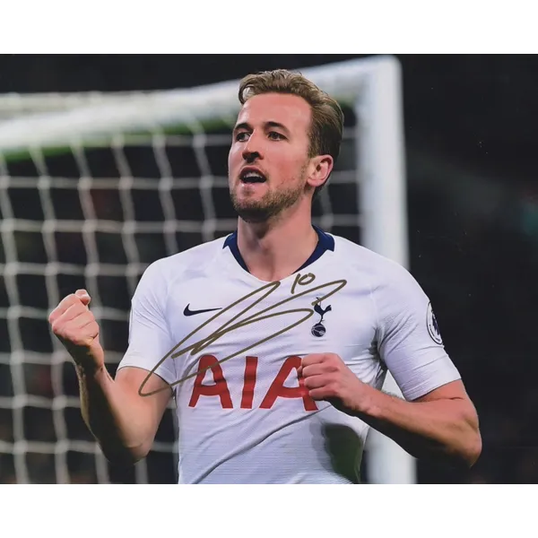 Three For Harry Kane Signed Photo Framed Included SA Certificate Tottenham Hotspur Era Great Britain Star-4