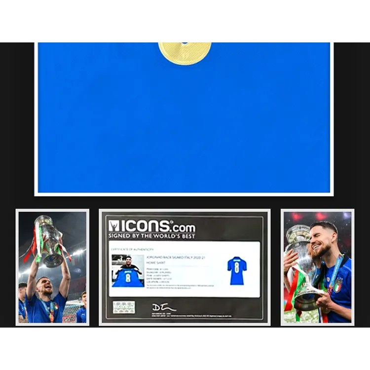 Three For Italy National Team Soccer Memorabilia & Collectible Exquisite Mounting, Outer Frame Approx. 65x85cm Unisex-2