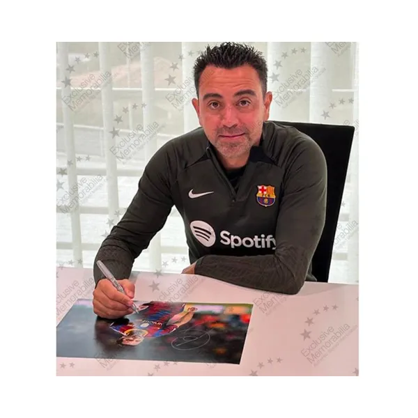 Three For Harvey, Handwritten Signature, Barcelona Team Classic Photo With EM Certificate, Exquisite Framing-3