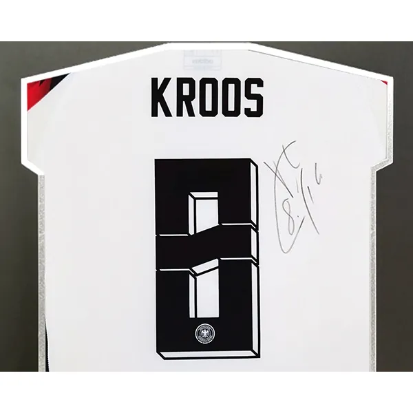 Three For Cross 2024 German National Team Signed Soccer Apparel Jersey Framed With SA Certificate-2