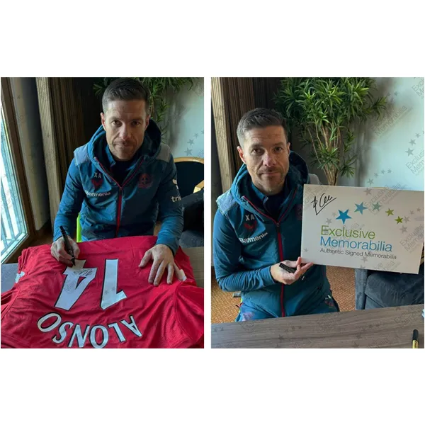 Three For Alonso, Autographed 2005 Liverpool Team Jersey EM Certificate, Professionally Framed-4