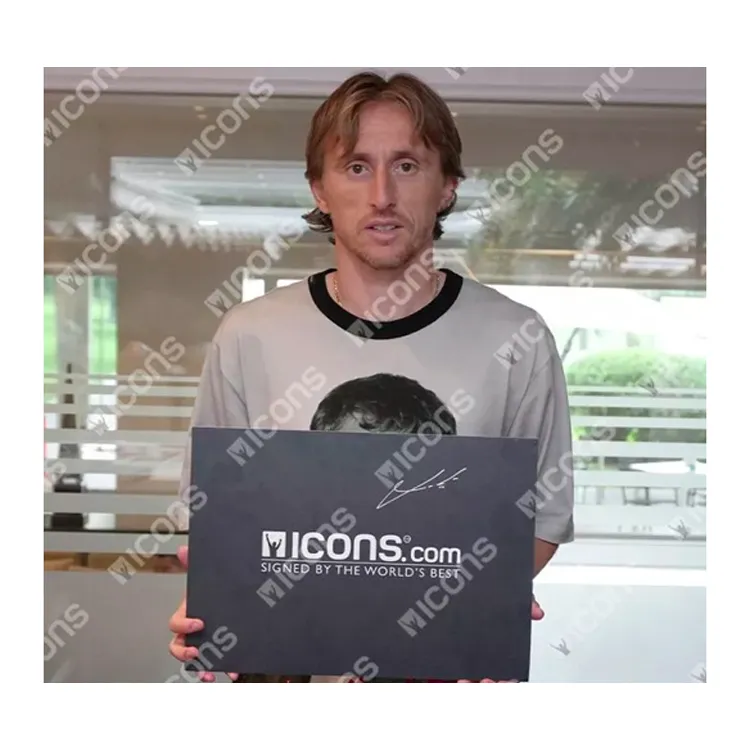 Three For Madrid Team Soccer Memorabilia & Collectible Icons Certificate, Deluxe Mounting-3