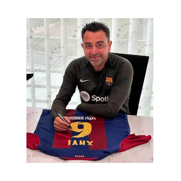Three For Harvey, Handwritten Signature, Barcelona Team Jersey EM Certificate, Deluxe Framed-4