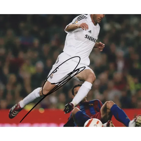 Three For Collection Zidane Signed In Person Framed Photo Included SA Certificate Real Madrid-3