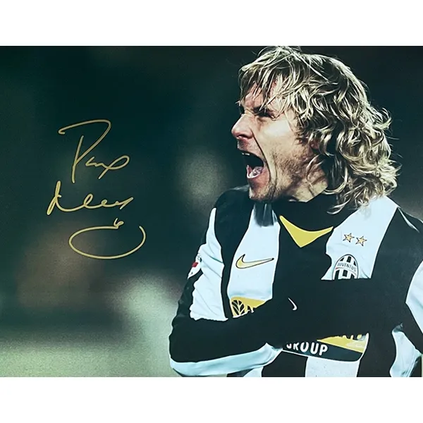 Three For Nederweide Signed In Person Framed Photo Included SA Certificate Juventus Iron Man-3
