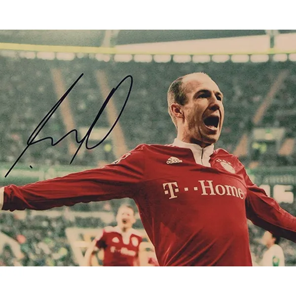 Three For Algeo Ben Hand-Signed Framed Photo Included SA Certificate Bayern Munich Black Little Green Man-3