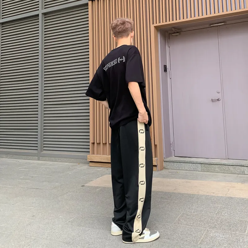 NOOING Casual Pants Unisex Black-2