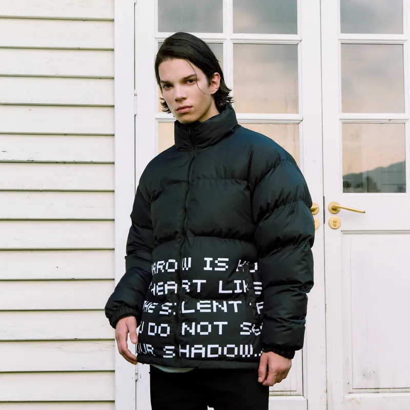 NOOING Puffer Jacket Unisex Black-6