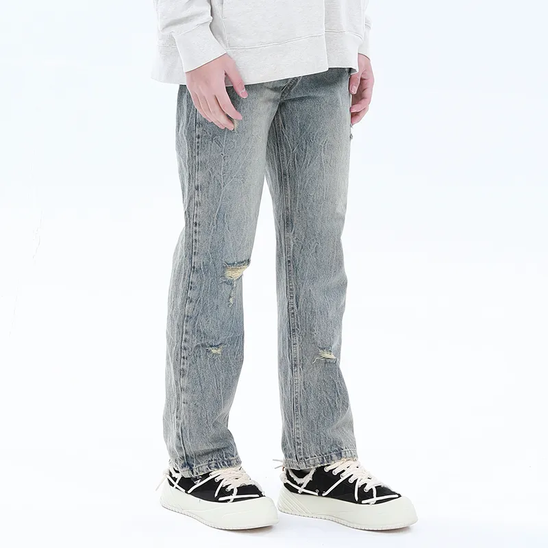 NOOING Jeans Unisex Yellow Mud-7