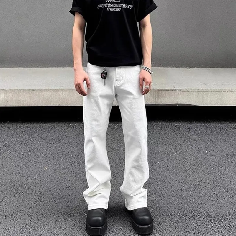 NOOING Jeans Unisex White-3
