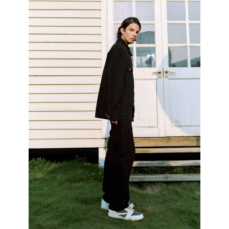NOOING Denim Jacket Unisex Black-10