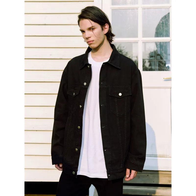 NOOING Denim Jacket Unisex Black-6