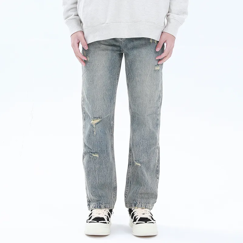 NOOING Jeans Unisex Yellow Mud-3