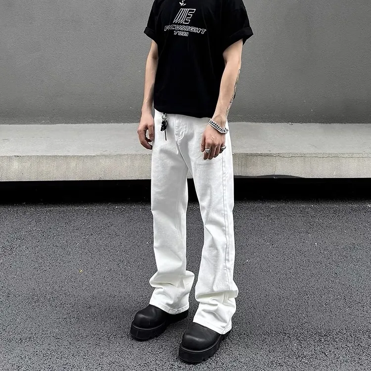 NOOING Jeans Unisex White-2