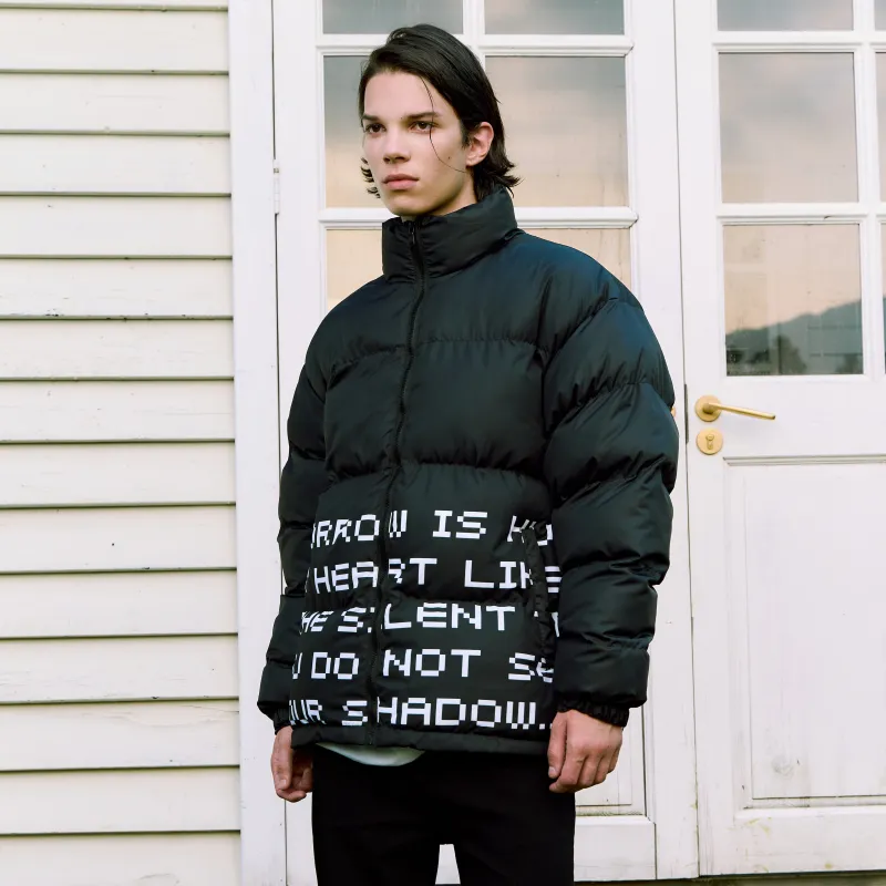 NOOING Puffer Jacket Unisex Black-5