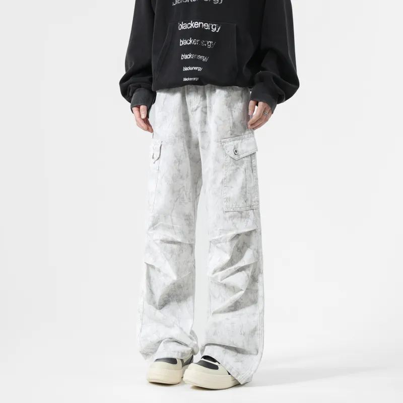 GROOL Jeans Unisex Distressed White-6