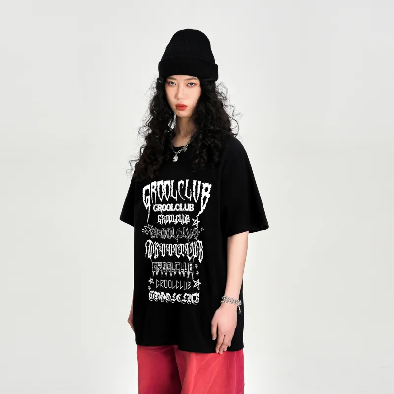 GROOL T-Shirts Unisex Black-3