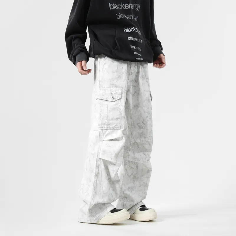 GROOL Jeans Unisex Distressed White-8