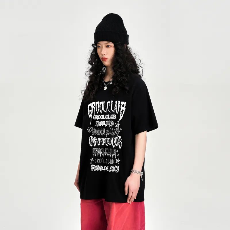 GROOL T-Shirts Unisex Black-4