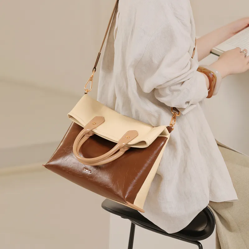Miao Di Handbags Latte Layered Snow-2