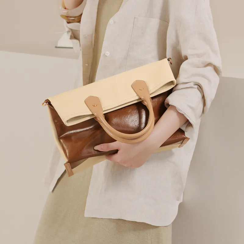 Miao Di Handbags Latte Layered Snow-3