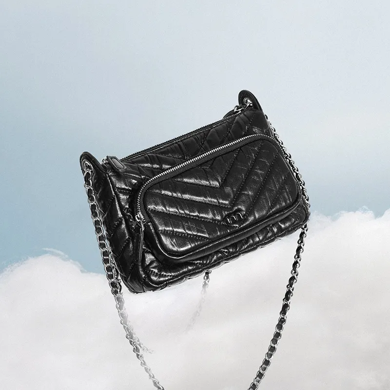 Miao Di Cow Leather Shoulder Bag, Crossbody Bag Regular Women's Midnight Black-7
