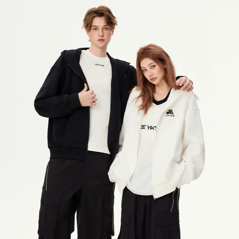 YK&YB Sweatshirt Cardigan Coat Unisex-3