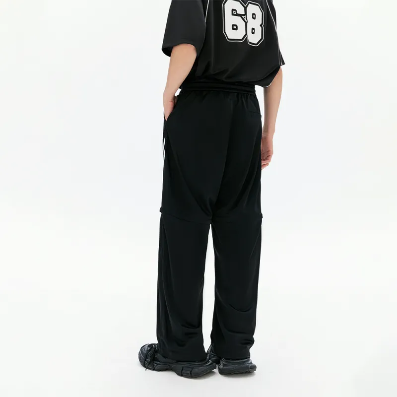 YK&YB Knitted Sweatpants Unisex Black-5