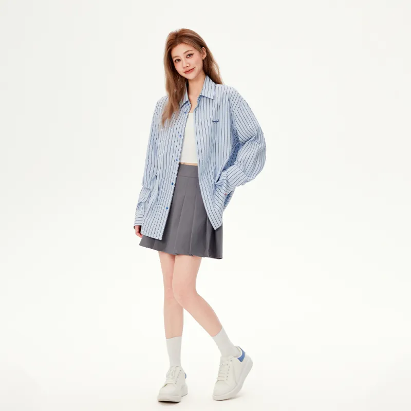 YK&YB Shirts Women's Blue Stripes-6